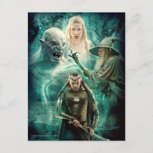 Cartão Postal ELROND™, Azog, Galadriel e Gráfico Gandalf