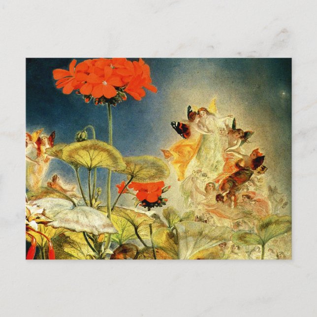 Cartão Postal "Elves and Fairies, Sonho de uma Noite de Verão" (Frente)