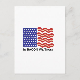 Cartão Postal Em Bacon, Confiamos
