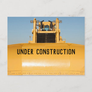 Cartão Postal Em Construção Bulldozer