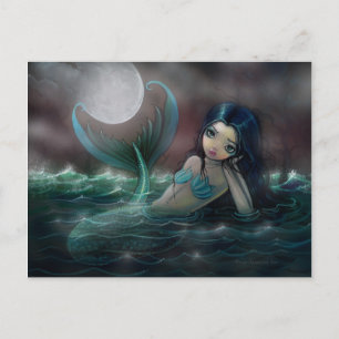 Cartão Postal Em meio à suave fantasia artística de sereia do ma