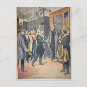 Cartão Postal Em Paris: Chegada do Presidente Kruger