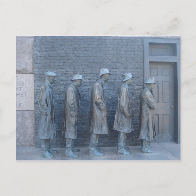Cartão Postal Em pé na linha (Frente)
