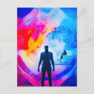Cartão Postal Em pé nas cores