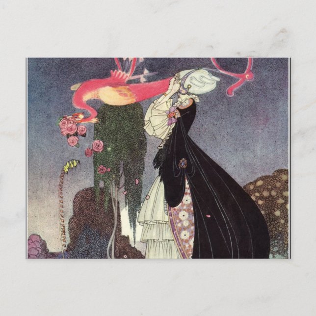 Cartão Postal Em Pó e Colina Kay Nielsen (Frente)