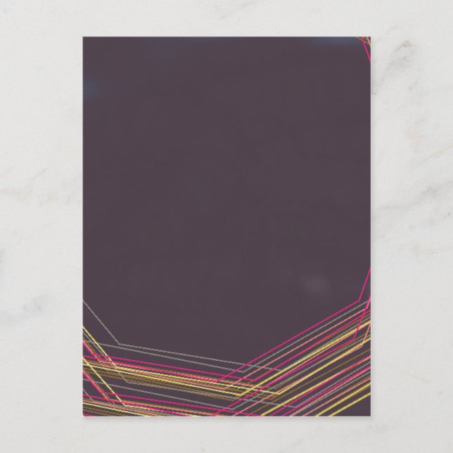 Cartão Postal em preto 0900 abstrato art (Frente)