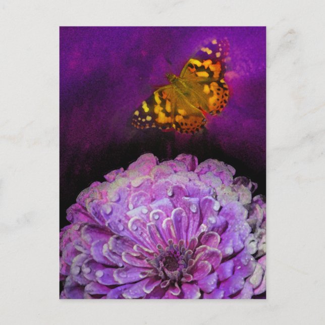 Cartão Postal Em Roxo (Frente)