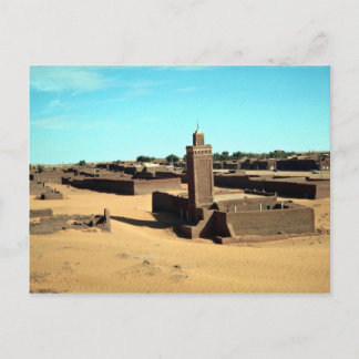Cartão Postal Em Salah Oasis, o mais quente do Saara, Argélia