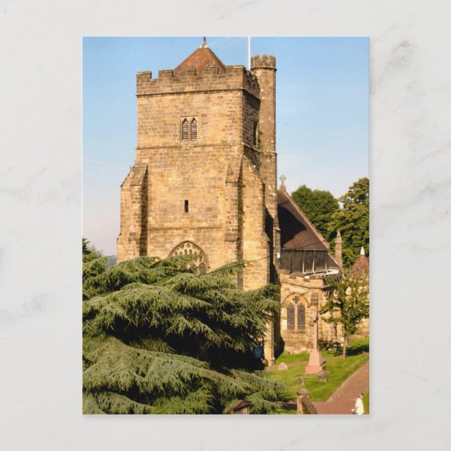 Cartão Postal Em torno de Grâ Bretanha,    igreja paroquial do (Frente)