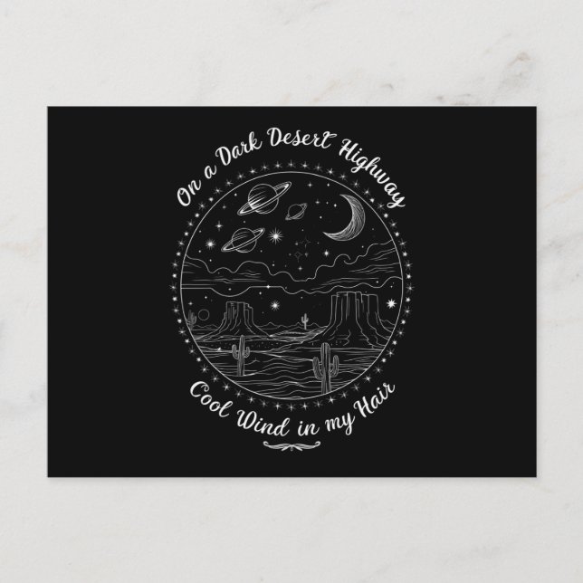 Cartão Postal Em Um Acampamento De Montanha Viagem Do Deserto Ne (Frente)