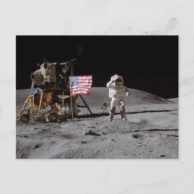 Cartão Postal Em um marché sur la Lune (Frente)