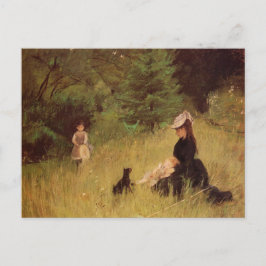 Cartão postal 'Em um parque' de Berthe Morisot