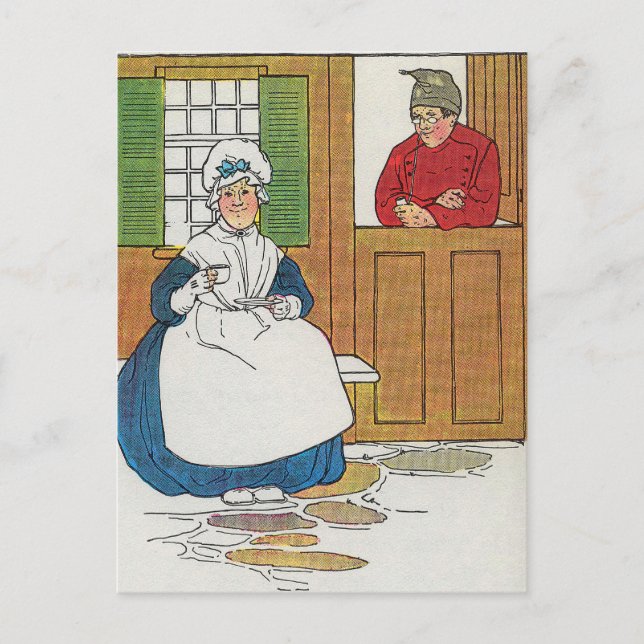 Cartão Postal Em uma casa em Fife viveu um homem e sua esposa (Frente)