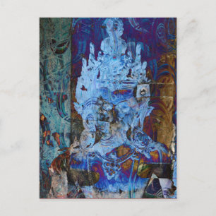 Cartão Postal Emanação Dakini Sonhadora Azul
