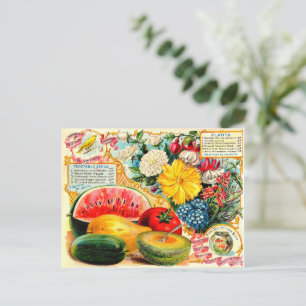 Cartão Postal Embalagens de sementes de safra