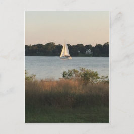 Cartão Postal Embarcação à vela no cartão-postal da água