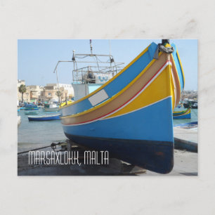 Cartão Postal Embarcação De Pesca Tradicional De Arrasto De Pesc
