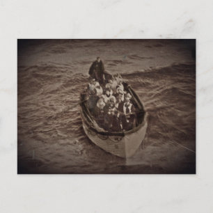 Cartão Postal Embarcação salva-vidas do Titanic do RMS