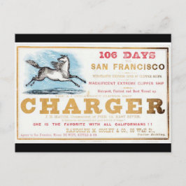 Cartão Postal Embarcações de vela com fecho de carga 1861