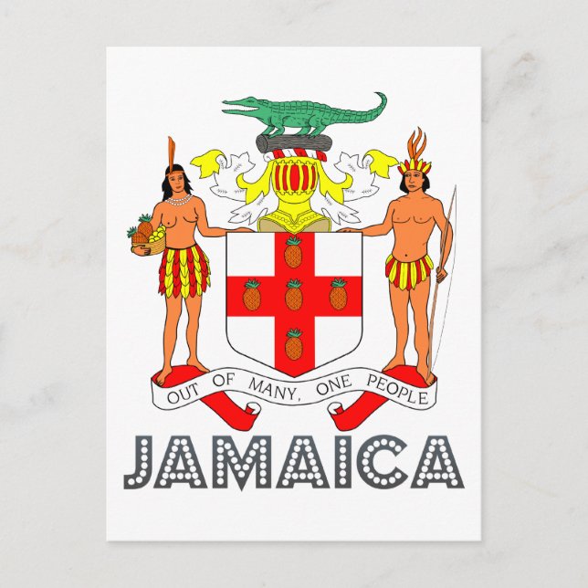 Cartão Postal Emblem jamaicano (Frente)
