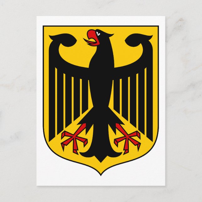 Cartão Postal emblema alemão (Frente)