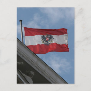 Cartão Postal emblema da áustria bandeira