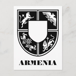Cartão Postal Emblema do Estado Armênio Arte Contemporânea