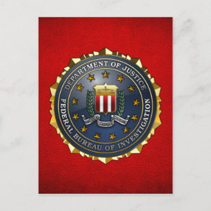 Cartão Postal Emblema do FBI