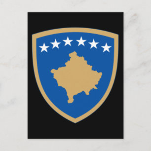 Cartão Postal emblema do kosovo