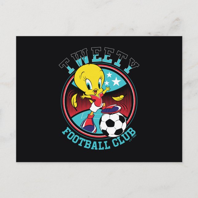 Cartão Postal Emblema do TWEETY™ Futebol Clube (Frente)