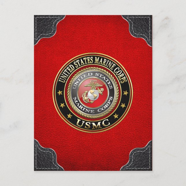 Cartão Postal Emblema do USMC [Edição Especial] [3D] (Frente)