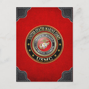 Cartão Postal Emblema do USMC [Edição Especial] [3D]