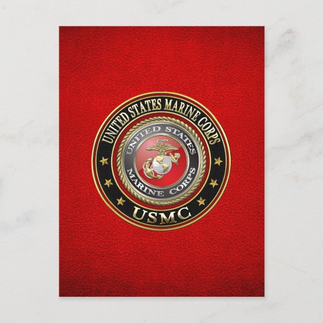 Cartão Postal Emblema do USMC [Edição Especial] [3D] (Frente)