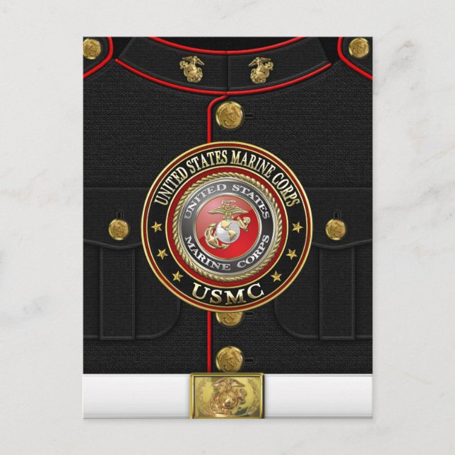 Cartão Postal Emblema do USMC [Edição Especial] [3D] (Frente)