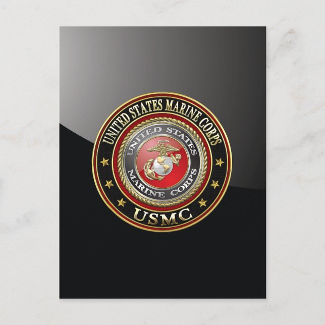 Cartão Postal Emblema do USMC [Edição Especial] [3D] (Frente)