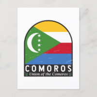 Emblema emblem aflorado nas Comores