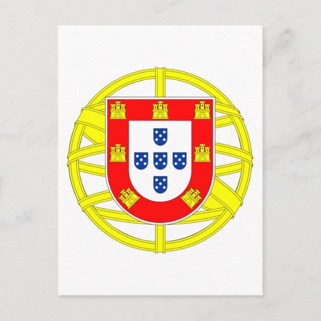 Cartão Postal Emblema Português (Frente)