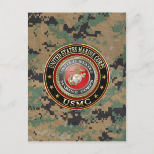 Cartão Postal Emblema USMC [Edição Especial] [3D]