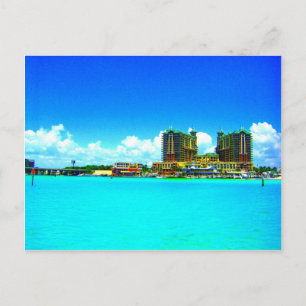 Cartão Postal Emerald Grande Destin na praia do hotel na Flórid