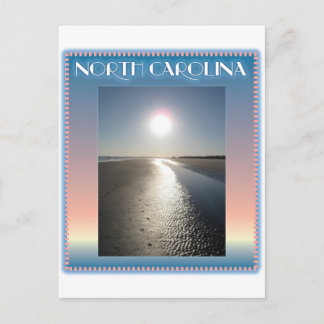 Cartão Postal Emerald Isle Beach, NC no Sunset