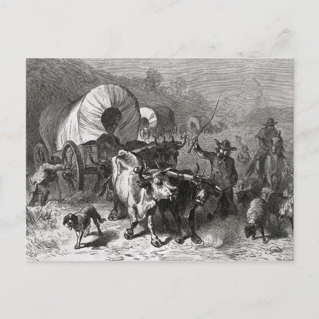 Cartão Postal Emigração para o país ocidental (Frente)