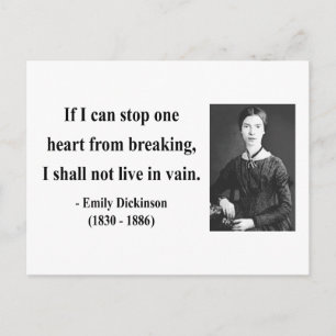 Cartão Postal Emily Dickinson Cote 6b