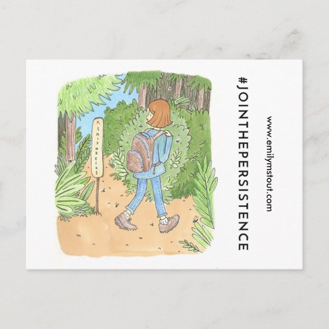 Cartão postal Emily M. Stout (Frente)