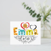 Emma Name Personalizado para a mulher Nomeada Emma