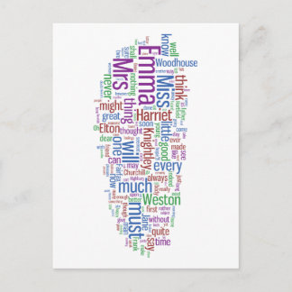 Cartão Postal Emma Word Cloud