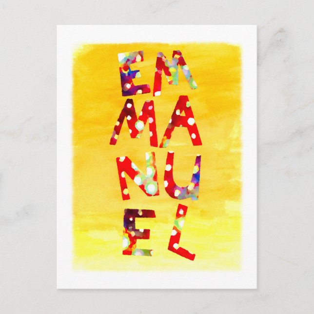 Cartão postal Emmanuel (Frente)