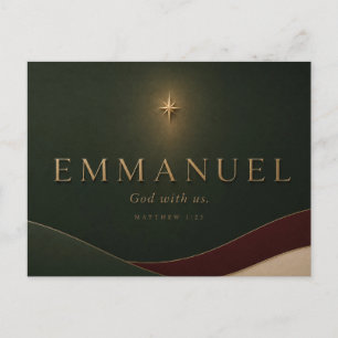 Cartão Postal EMMANUEL Mateus 1:23 Cristão