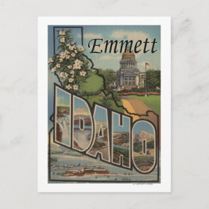 Cartão Postal Emmett, IdahoLarge - Letra ScenesEmmett, ID