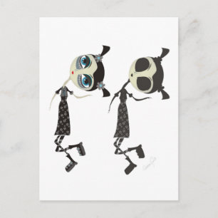 Cartão Postal Emo Me e Minha Sombra Emo