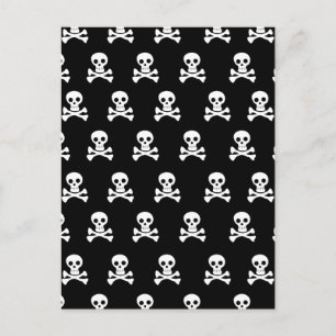 Cartão Postal Emo Skulls - Emo Alternativo Grunge Rock Punk